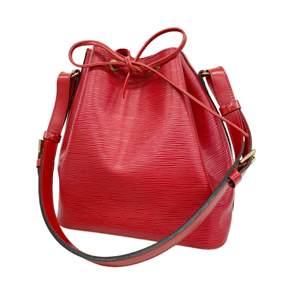 Louis Vuitton Epi Petit Noé Shoulder Bag M44107 Castilian Red Women's